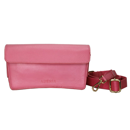 Adessa Biella Leather Bag, Sweet Pink