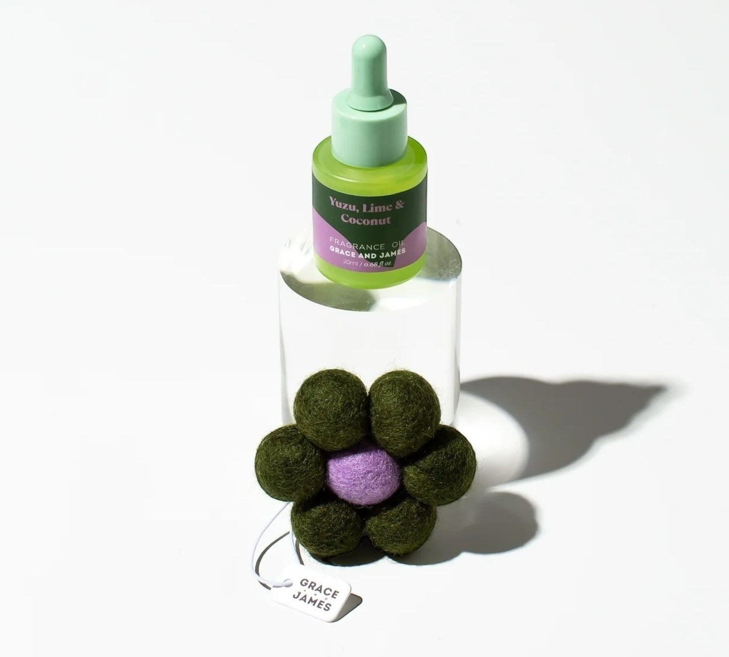 Grace and James Bloom Collection Felt Air Freshener, Yuzu, Lime & Coconut