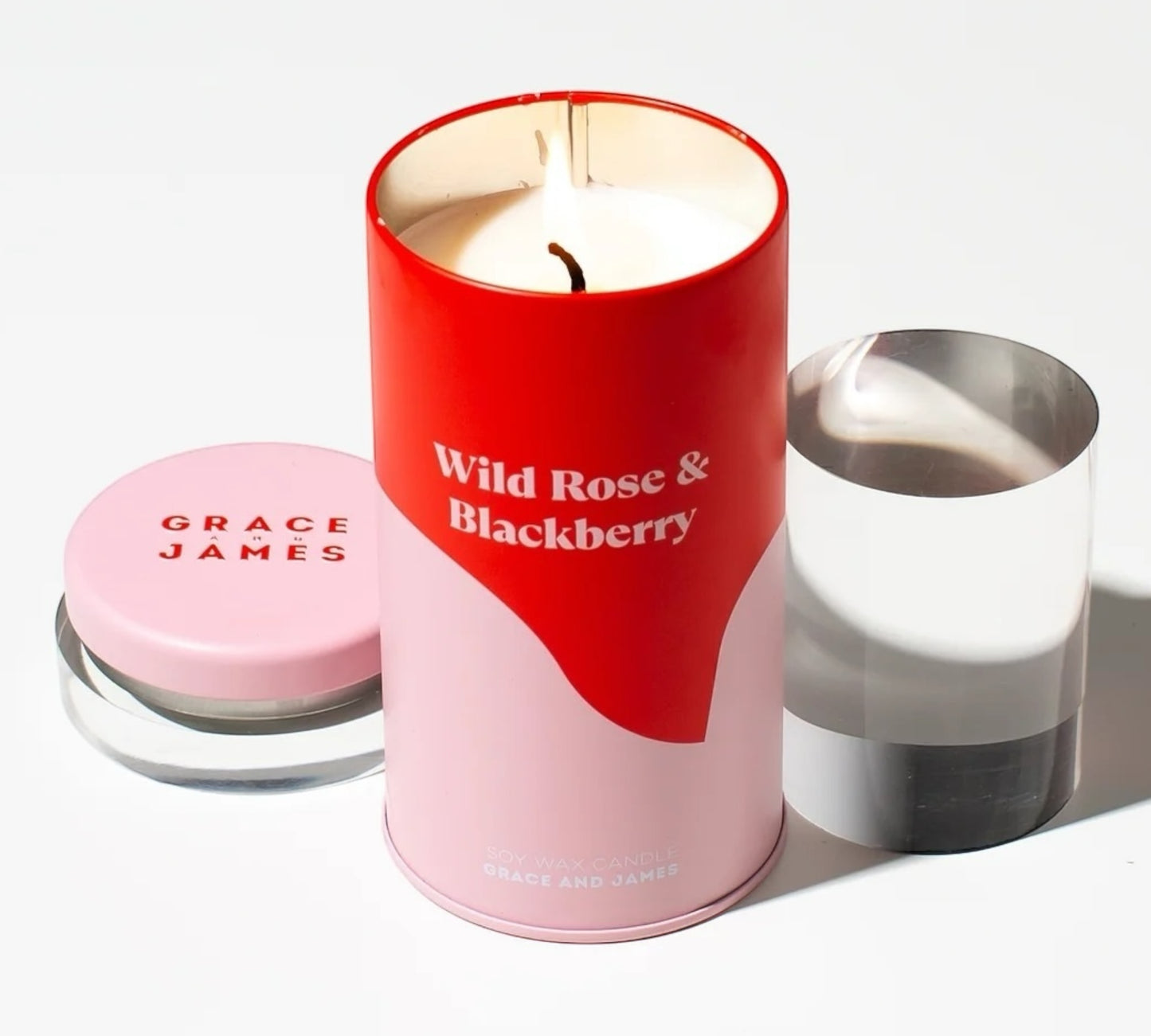 Grace and James Bloom Collection 70hr Candle, Wild Rose & Blackberry