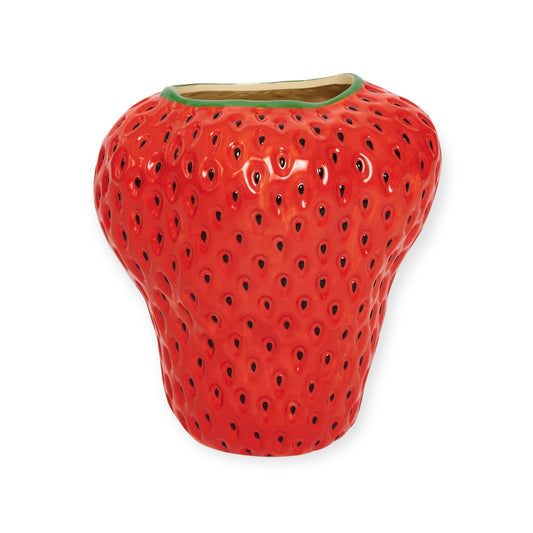 Kip & Co Strawberry Vase, Red