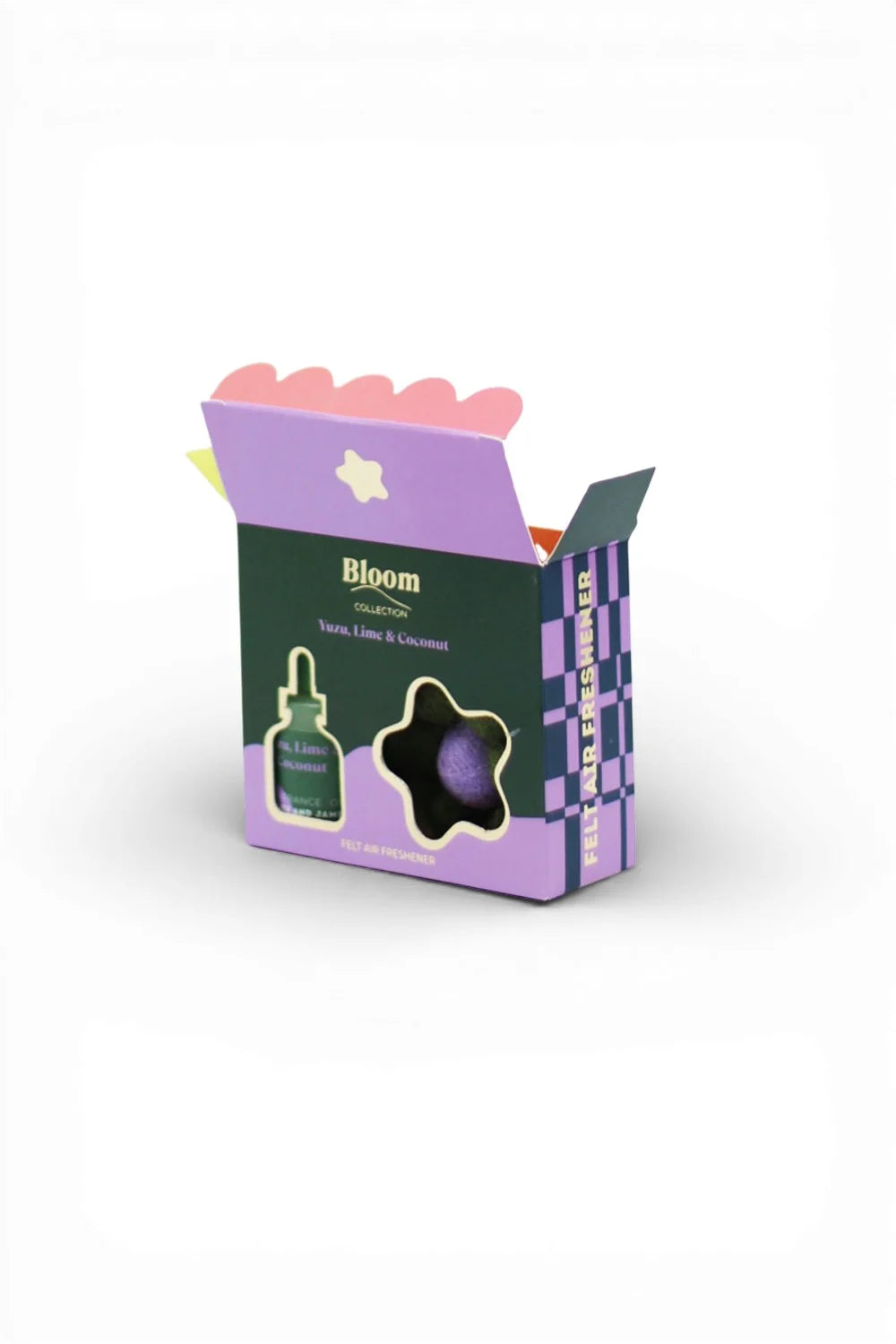 Grace and James Bloom Collection Felt Air Freshener, Yuzu, Lime & Coconut
