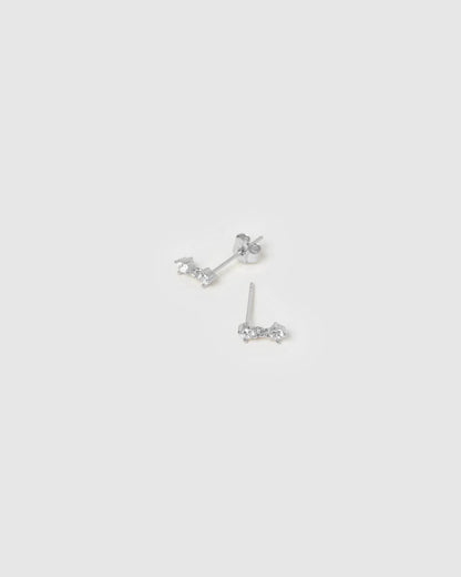 Arms Of Eve Liat Gold Earrings, Silver