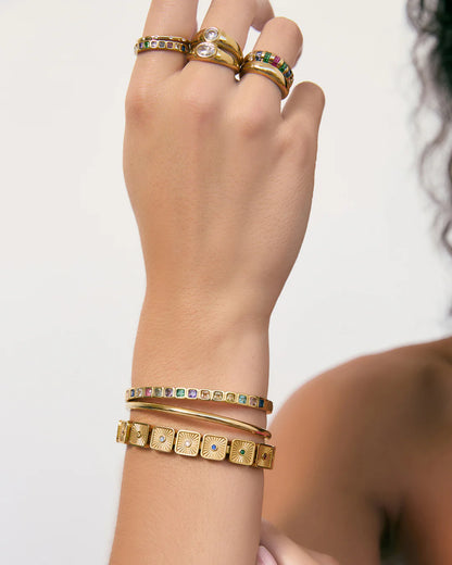 Arms Of Eve Quinn Cuff, Gold Multi