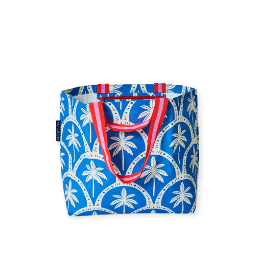 Project Ten Medium Tote, Blue Palm