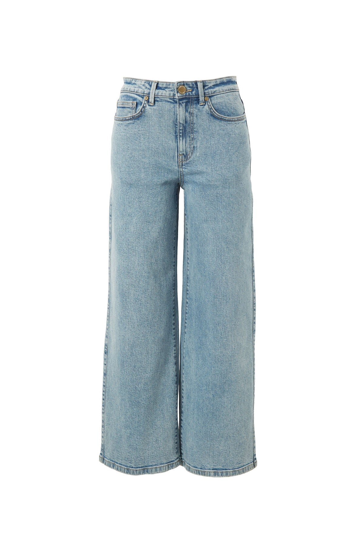 Ceres Life Evie Wide Leg Jean, Mid Vintage Blue