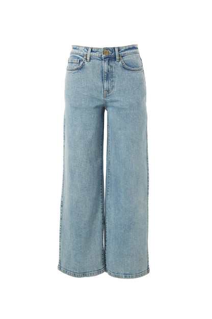 Ceres Life Evie Wide Leg Jean, Mid Vintage Blue