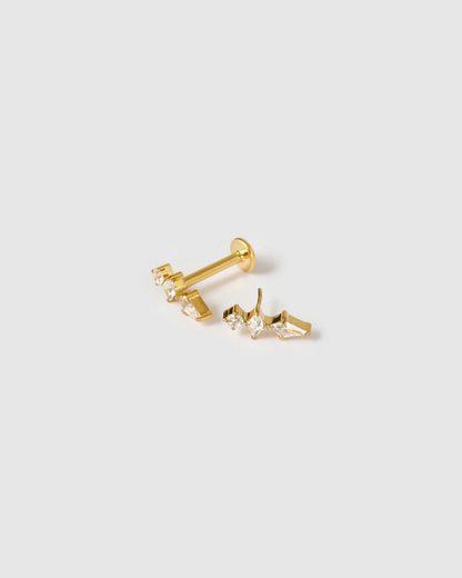 Arms Of Eve Ava Flat Back Earrings, Gold