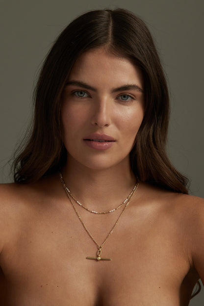 ToniMay Aphrodite Pearl Necklace, Gold