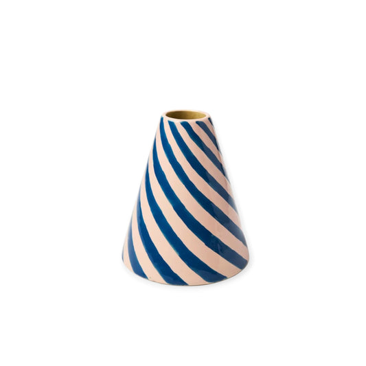 Jones & Co Jester Vase, Blueberry Swirl