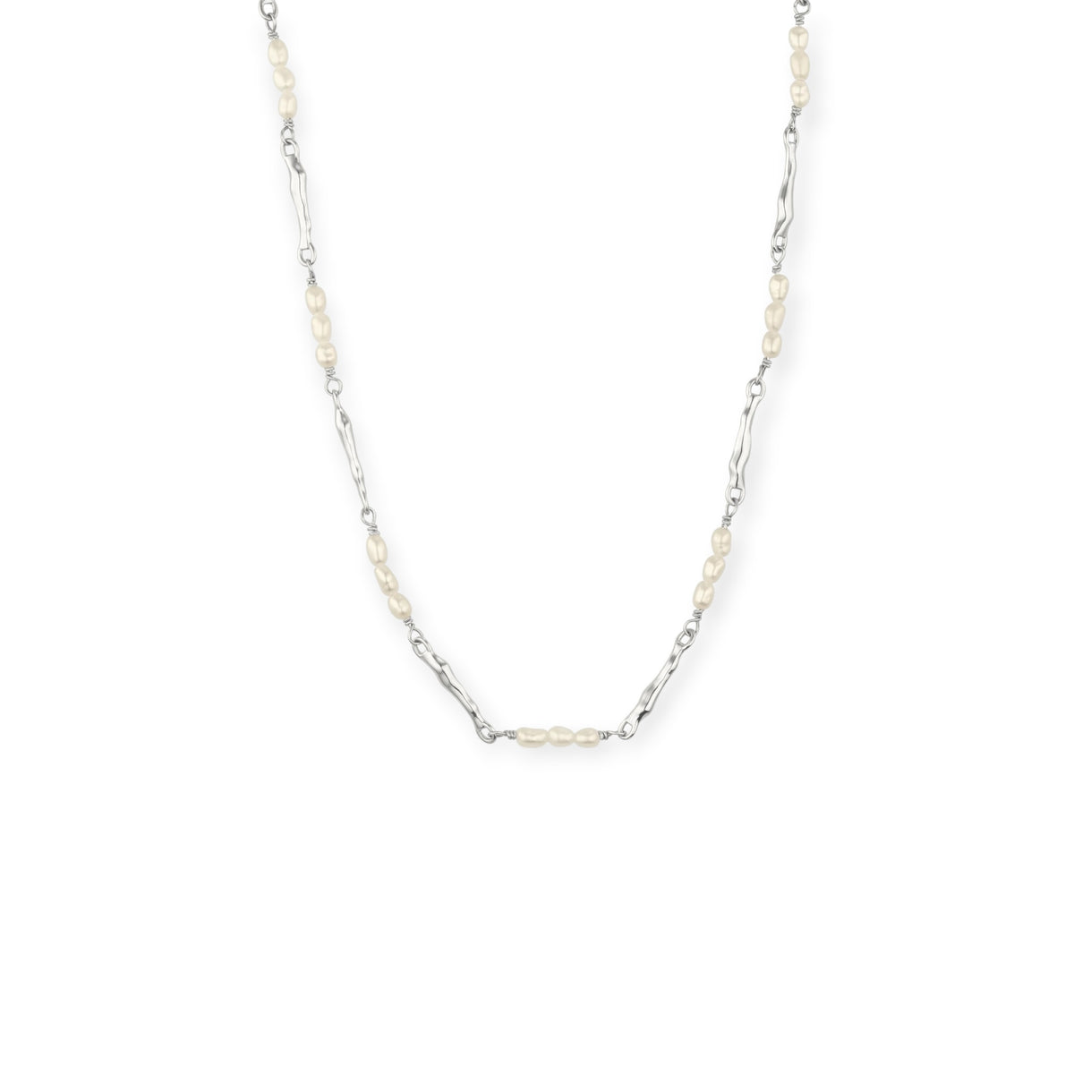 ToniMay Aphrodite Pearl Necklace, Silver