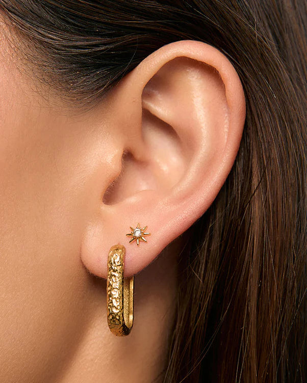 Arms Of Eve Zadie Flat Back Earrings, Gold