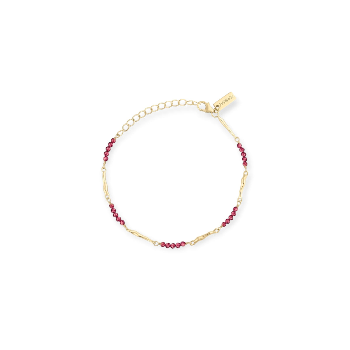 ToniMay Aphrodite Rhodolite Bracelet, Gold