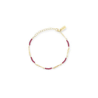 ToniMay Aphrodite Rhodolite Bracelet, Gold