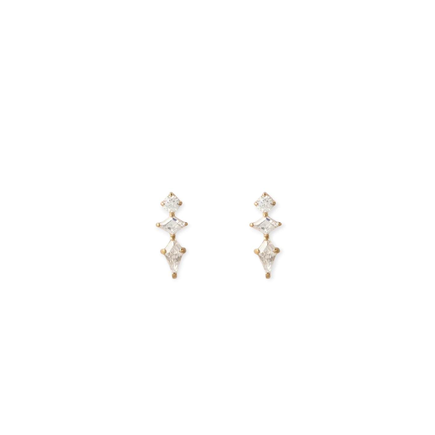 Arms Of Eve Ava Flat Back Earrings, Gold