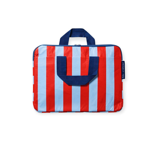 Project Ten Laptop Case, Red Blue Stripe