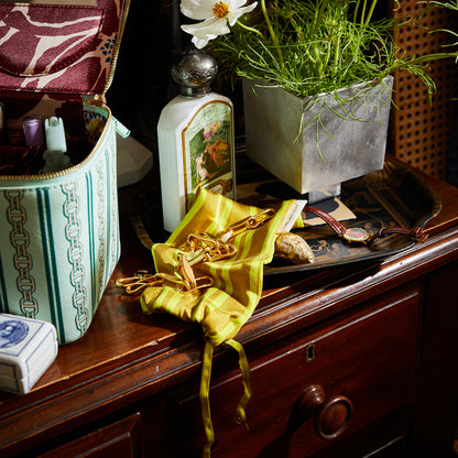 Sage & Clare Taylor Silk Hair Turban, Olive