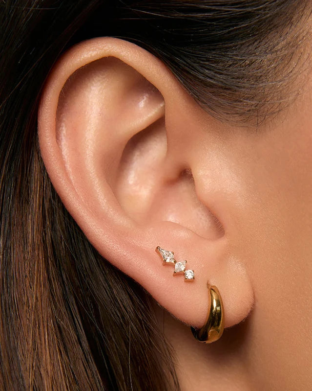 Arms Of Eve Ava Flat Back Earrings, Gold