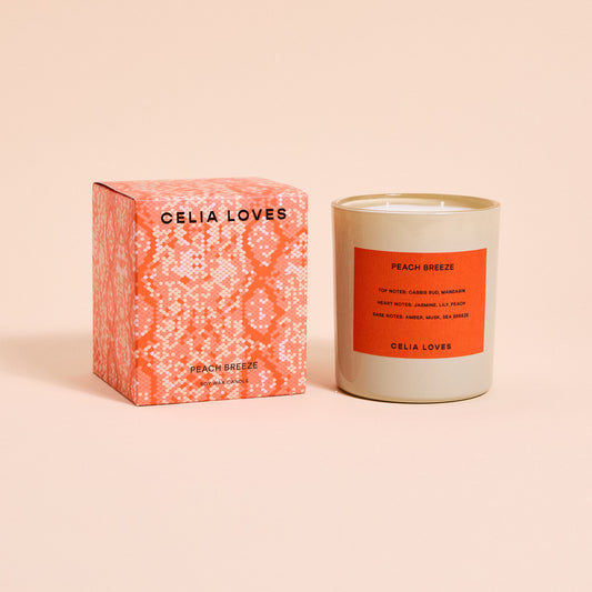 Celia Loves Candle, Peach Breeze