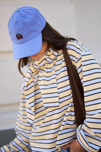 Ceres Life Pip Everyday Cap, Vintage Blue Burnt Toffee