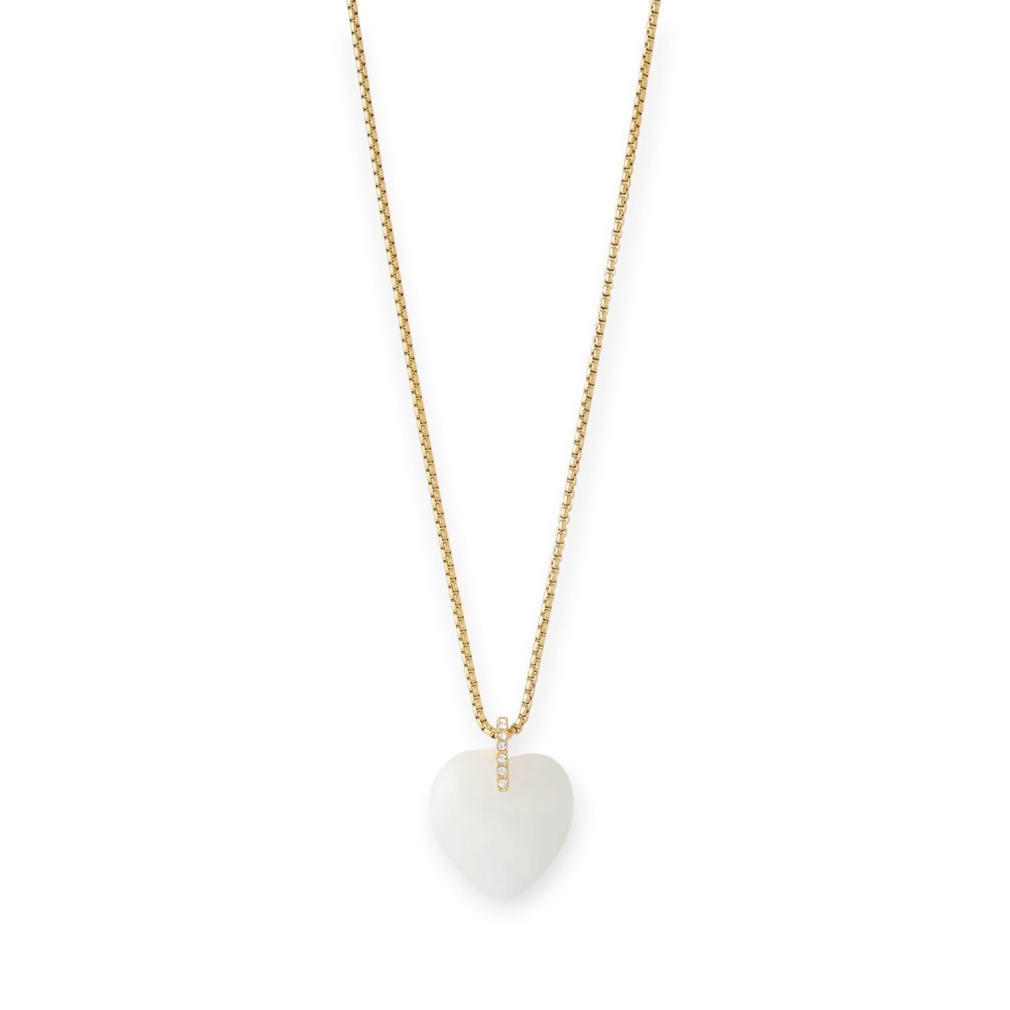 Arms Of Eve Daliah Heart Necklace, Gold & Vanilla