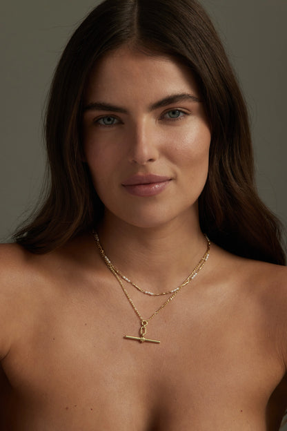 ToniMay Aphrodite Pearl Necklace, Gold