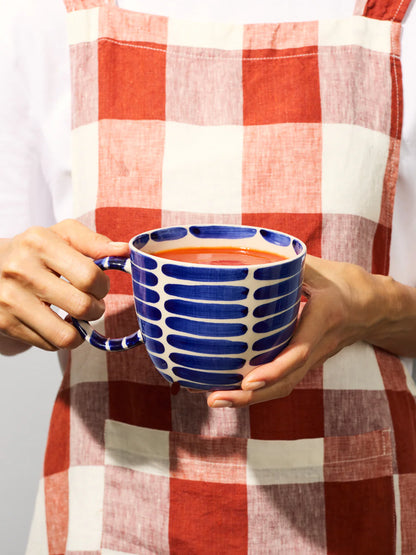 Jones & Co Chino Mug, Boss Blue Stripe