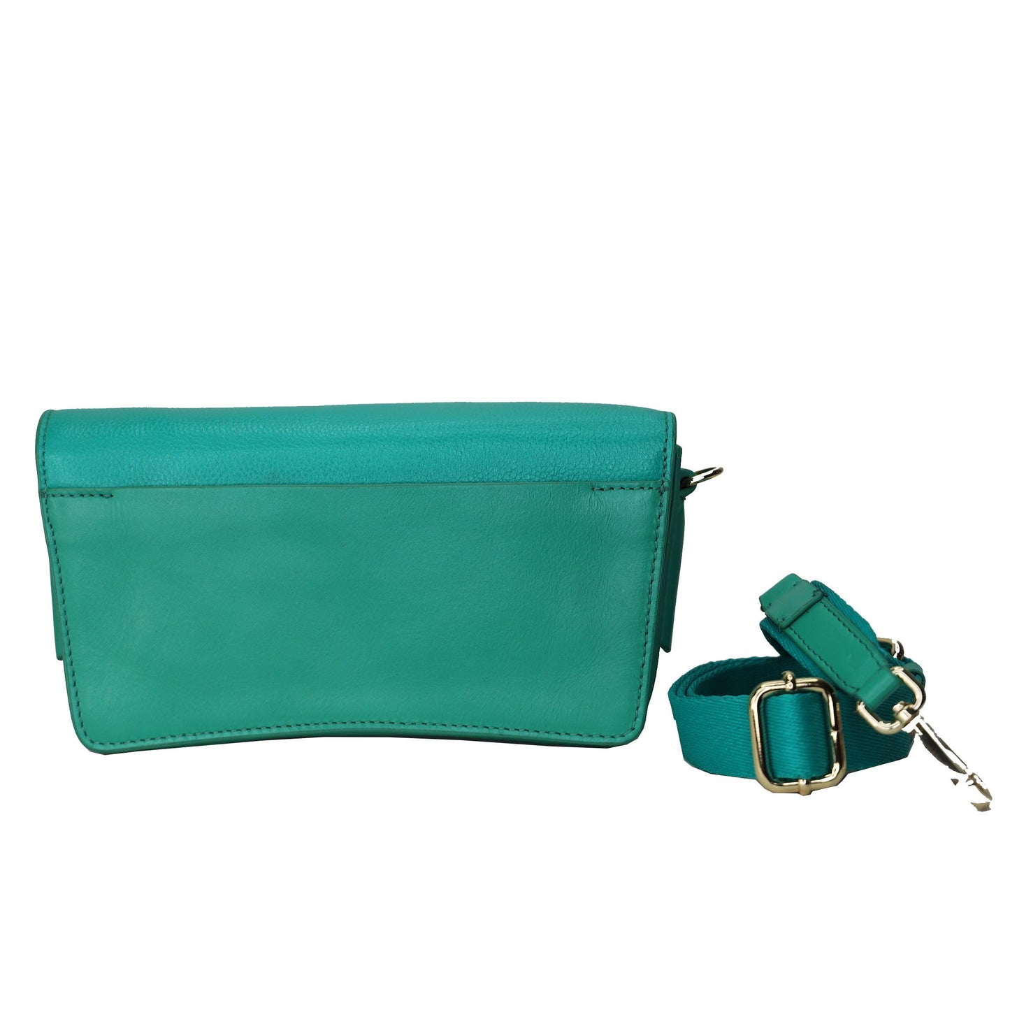 Adessa Biella Leather Bag, Emerald Green