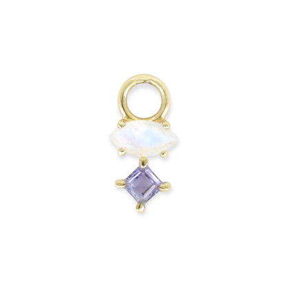 ToniMay Astrid Marquise Iolite Earring Charm, Gold