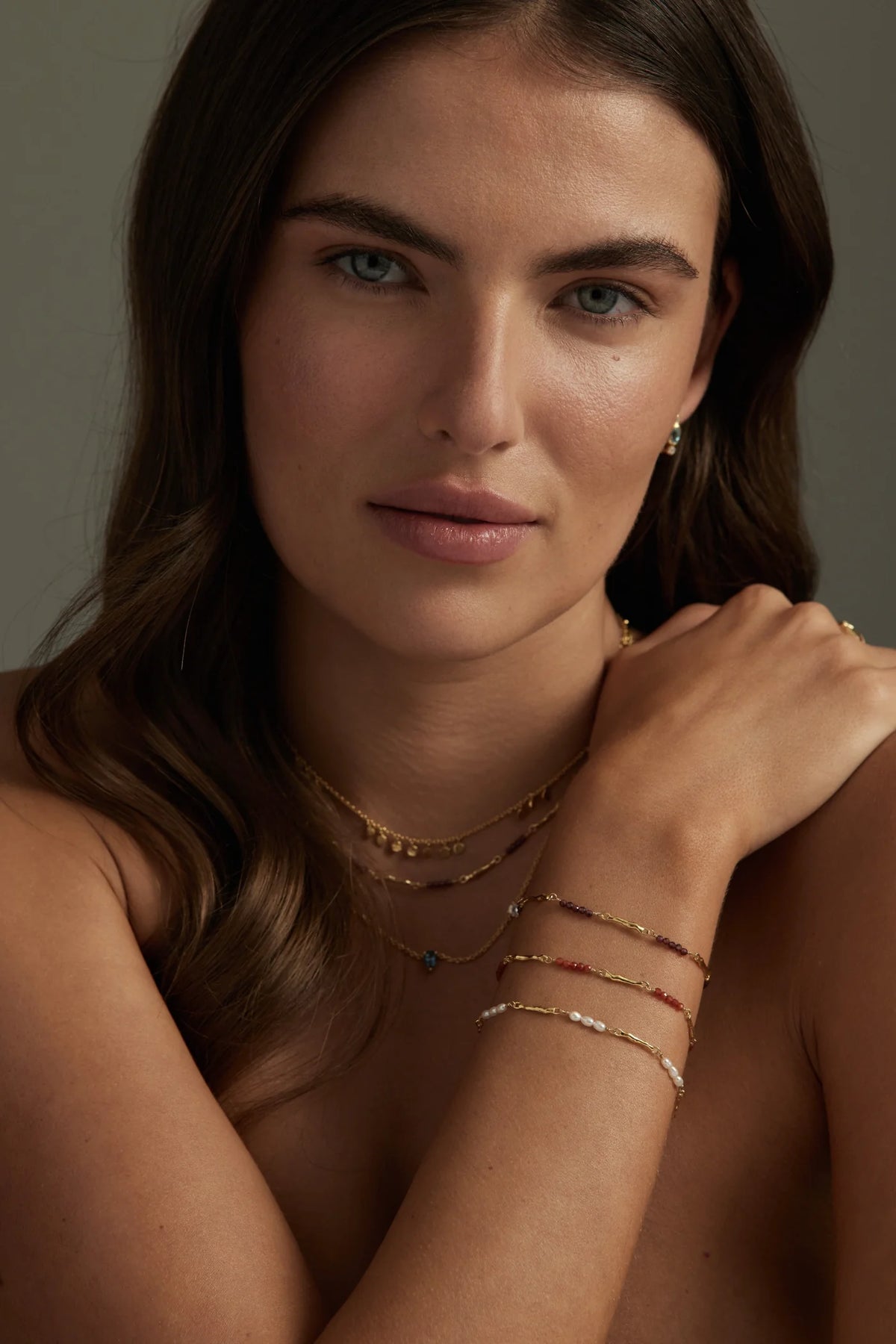 ToniMay Aphrodite Pearl Bracelet, Gold
