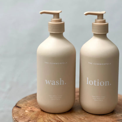 The Commonfolk Wash & Lotion Nude, Geranium + Lavender