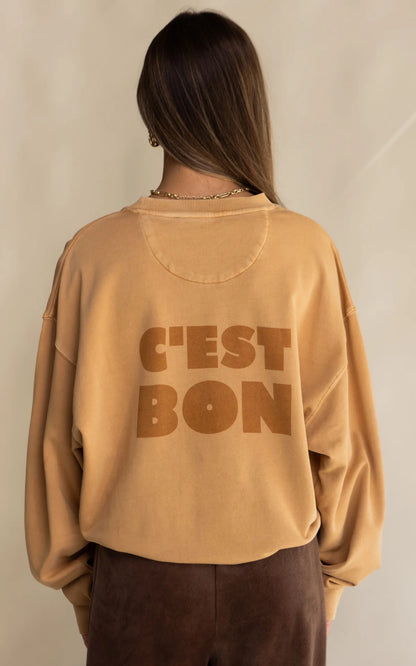 Araminta James C’est Bon Sweatshirt, Ecru