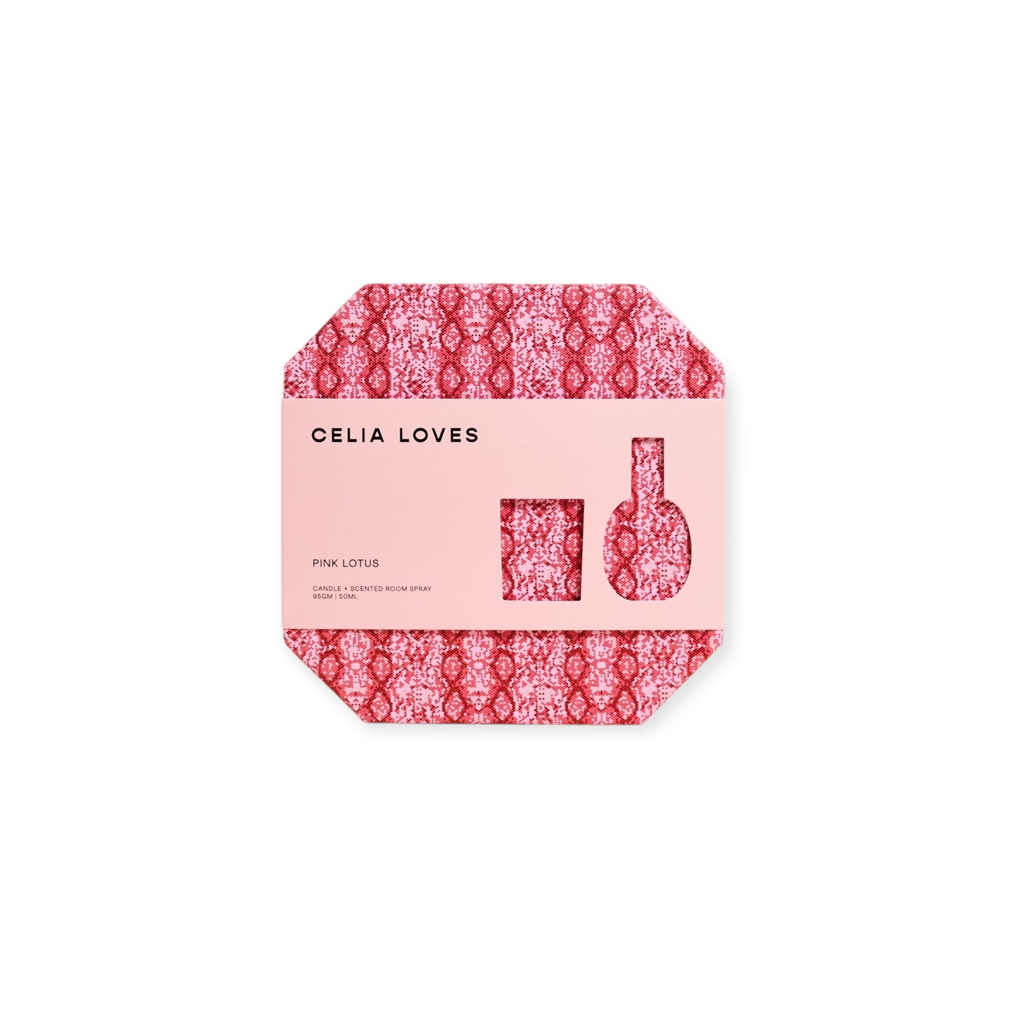 Celia Loves Candle & Room Spray Duo Set, Pink Lotus