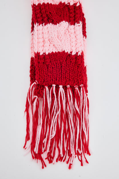 Holiday Life Heidi Scarf, Red & Pink