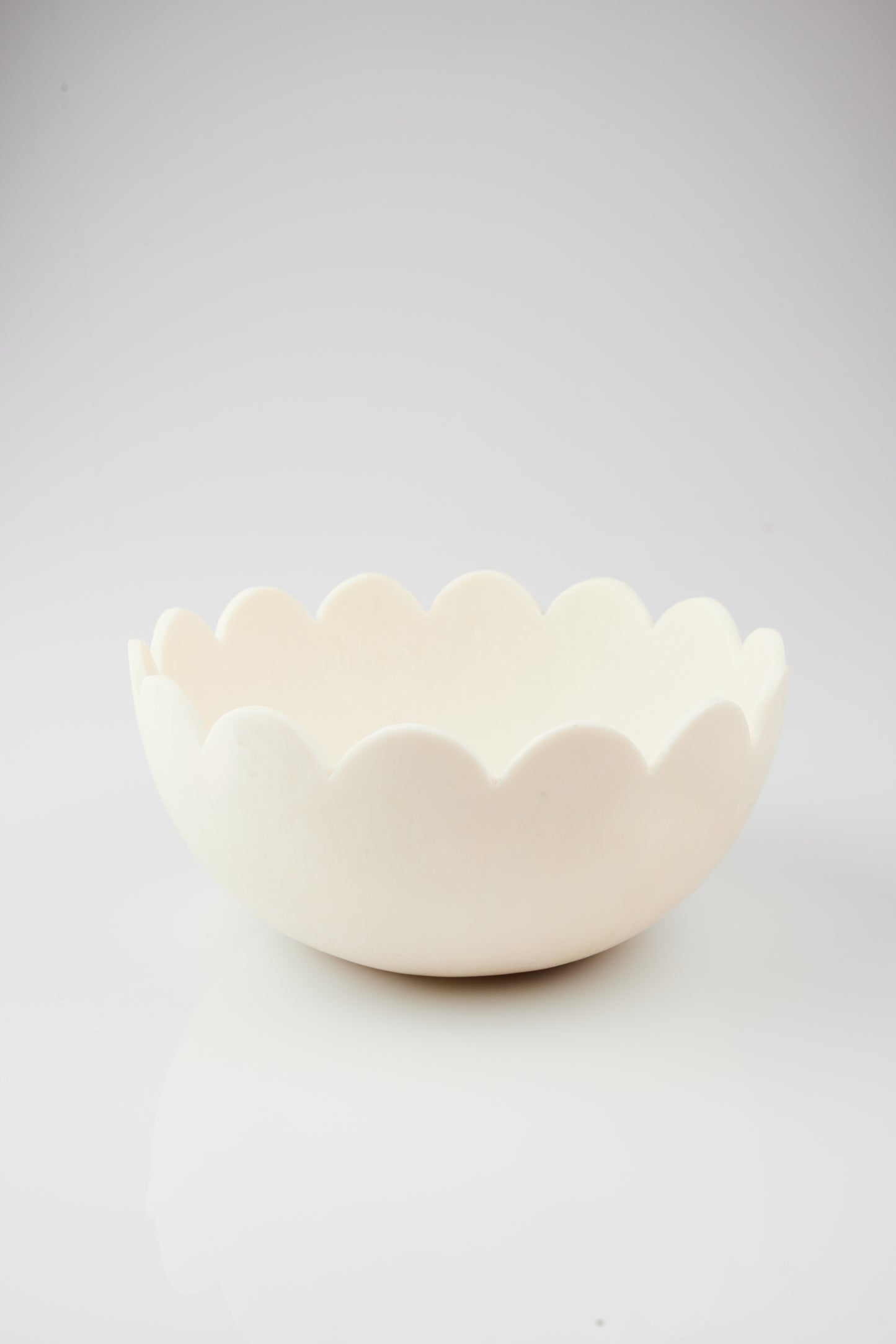 Holiday Home Large Petal Bowl, Off White