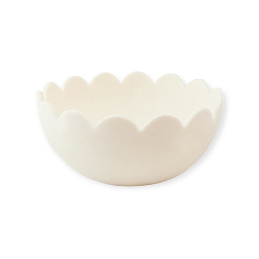 Holiday Home Large Petal Bowl, Off White