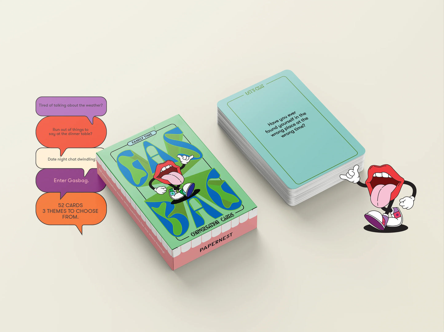 Papernest Conversation Cards, Family Friendly