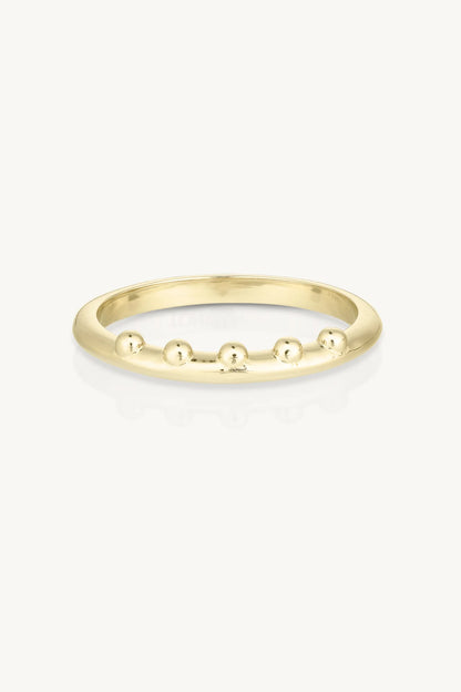 Toni May Noble Stacking Band, Gold - Size 8