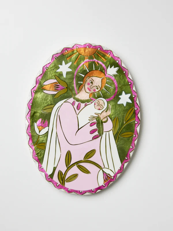 Jones & Co Gardienne Bebe Wall Art, Green