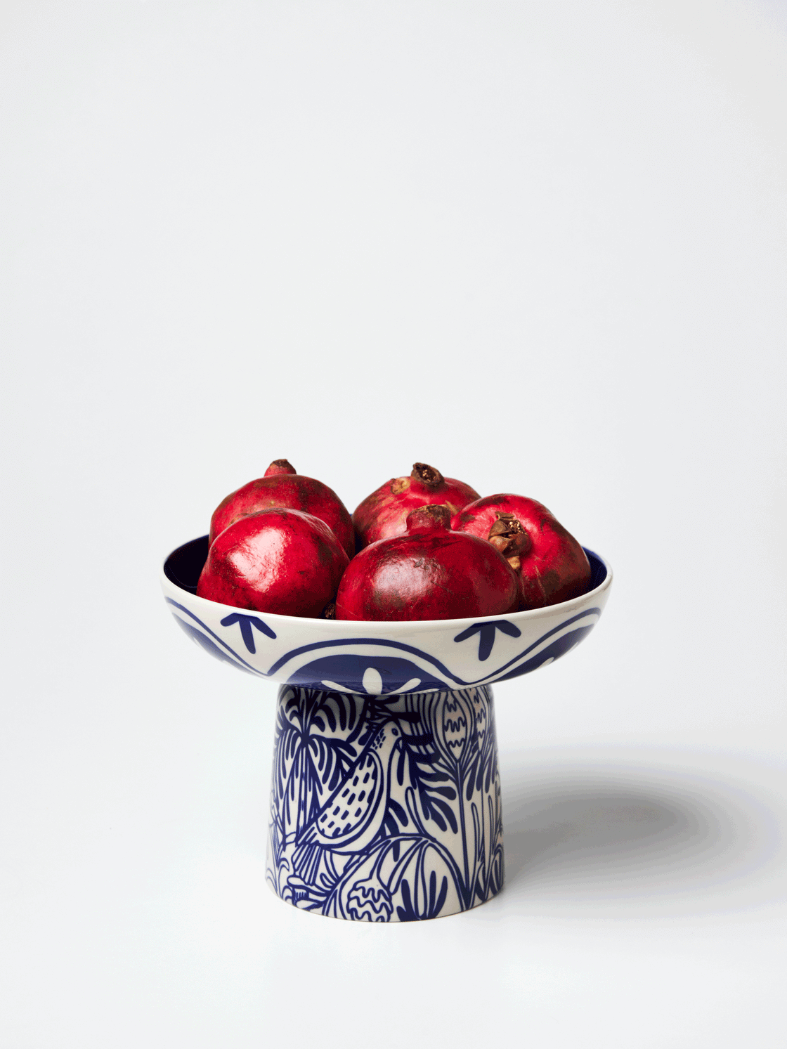 Jones & Co Del Sol Footed Platter, Blue