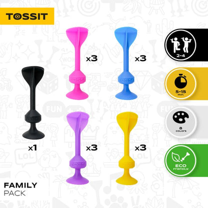 Tossit TOSF Tossit Game, Family Pack (13 pieces)