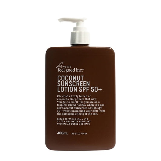 We Are Feel Good Inc. Coconut Sunscreen Lotion SPF 50 400ml