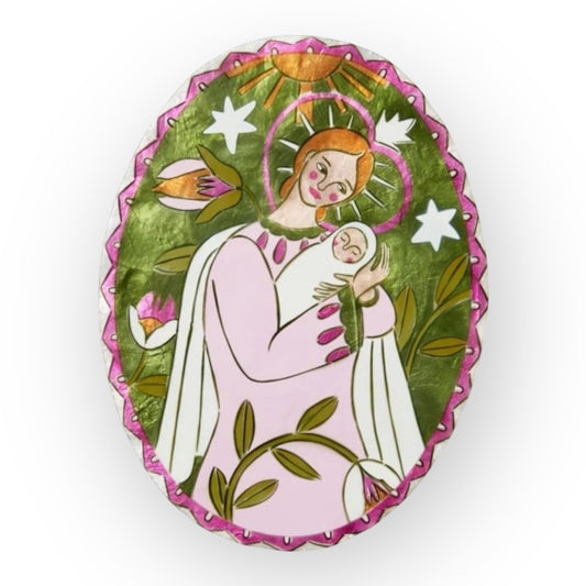 Jones & Co Gardienne Bebe Wall Art, Green