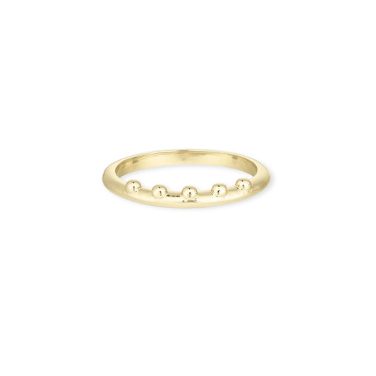 Toni May Noble Stacking Band, Gold - Size 7