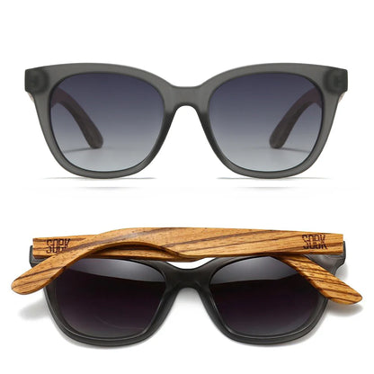 Soek Lila Grace Sunglasses, Charcoal Grey