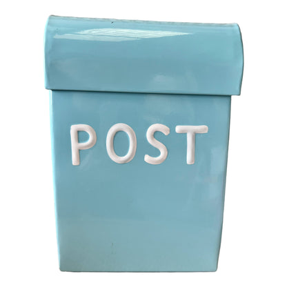 Carnival Homewares Medium Post Box, Sky Blue