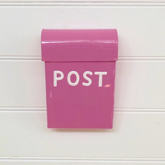 Carnival Homewares Medium Post Box, Hot Pink