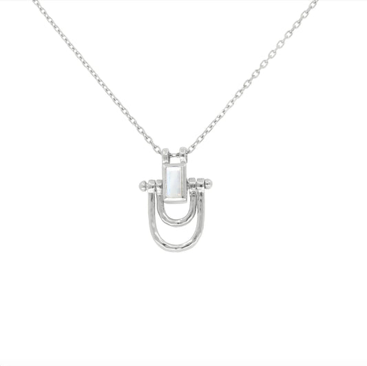 Toni May Allegra Moonstone Necklace, Silver