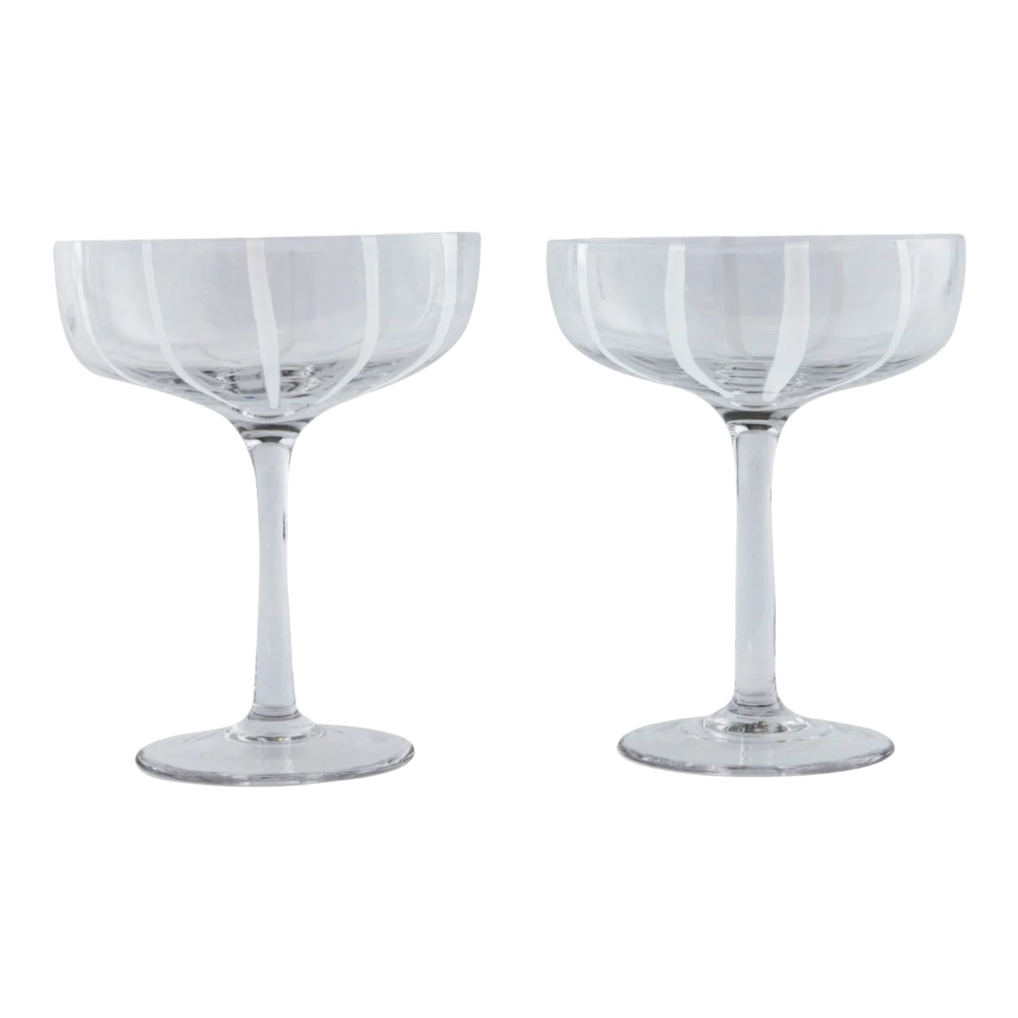 OYOY Coupe Glasses 2 pack, Clear