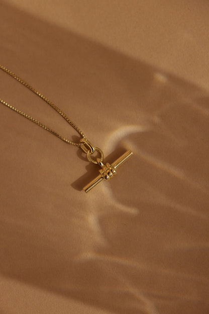 ToniMay Unisex Fob Necklace, Gold