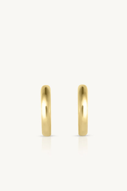 ToniMay Polished Huggies, Small Gold